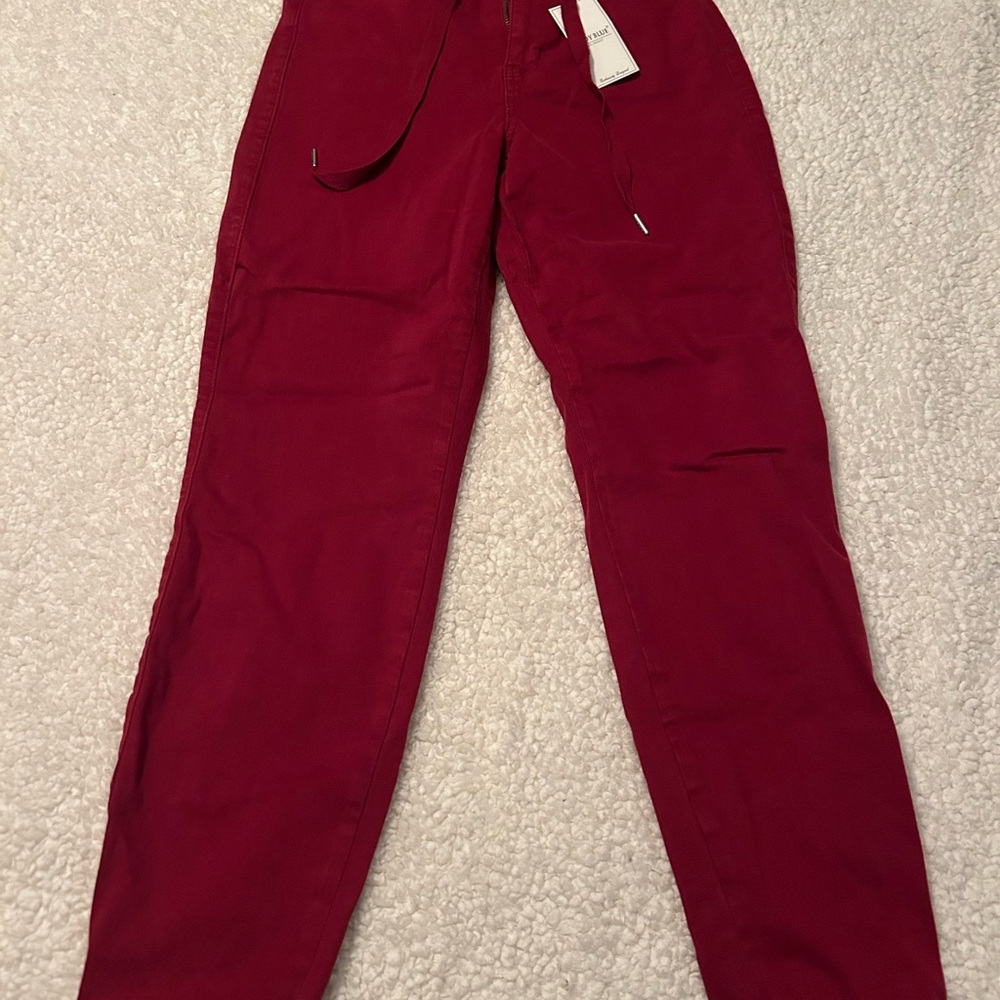 NWT Judy Blue Red Jean Joggers